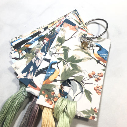 Botanical Birds Thread Drops - Pack of 20