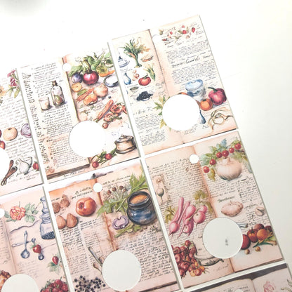 Recipe Book Thread Drops - Pack of 24