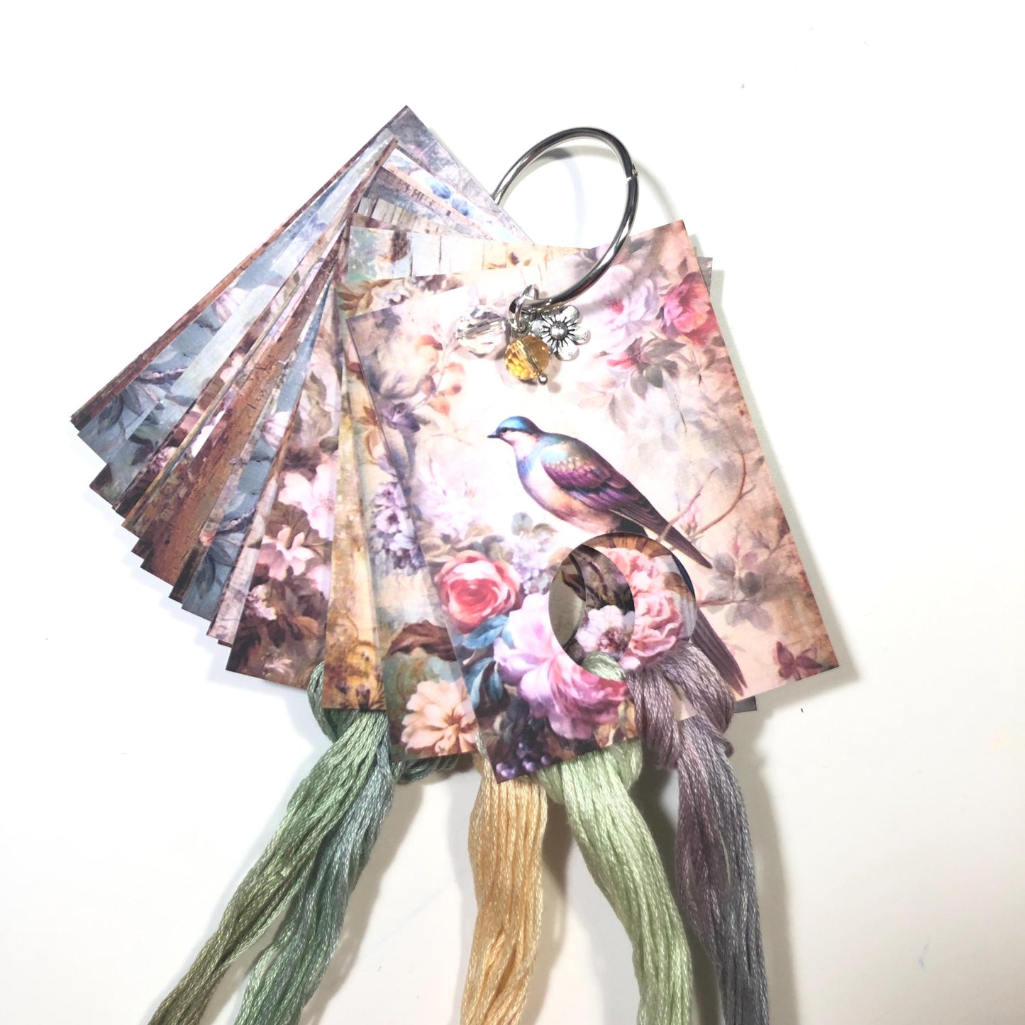 Birds and Florals Thread Drops - Pack of 24
