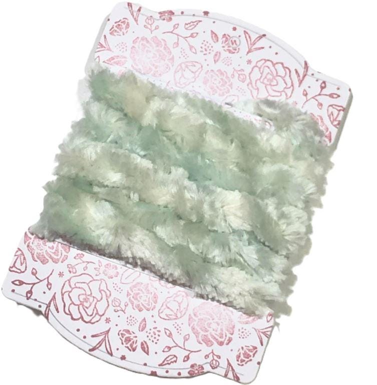 Hand dyed Chenille Trim - Mint