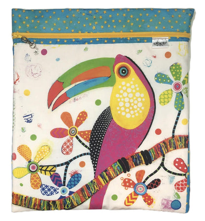 Toucan Large Project Bag for Cross Stitch and crafts