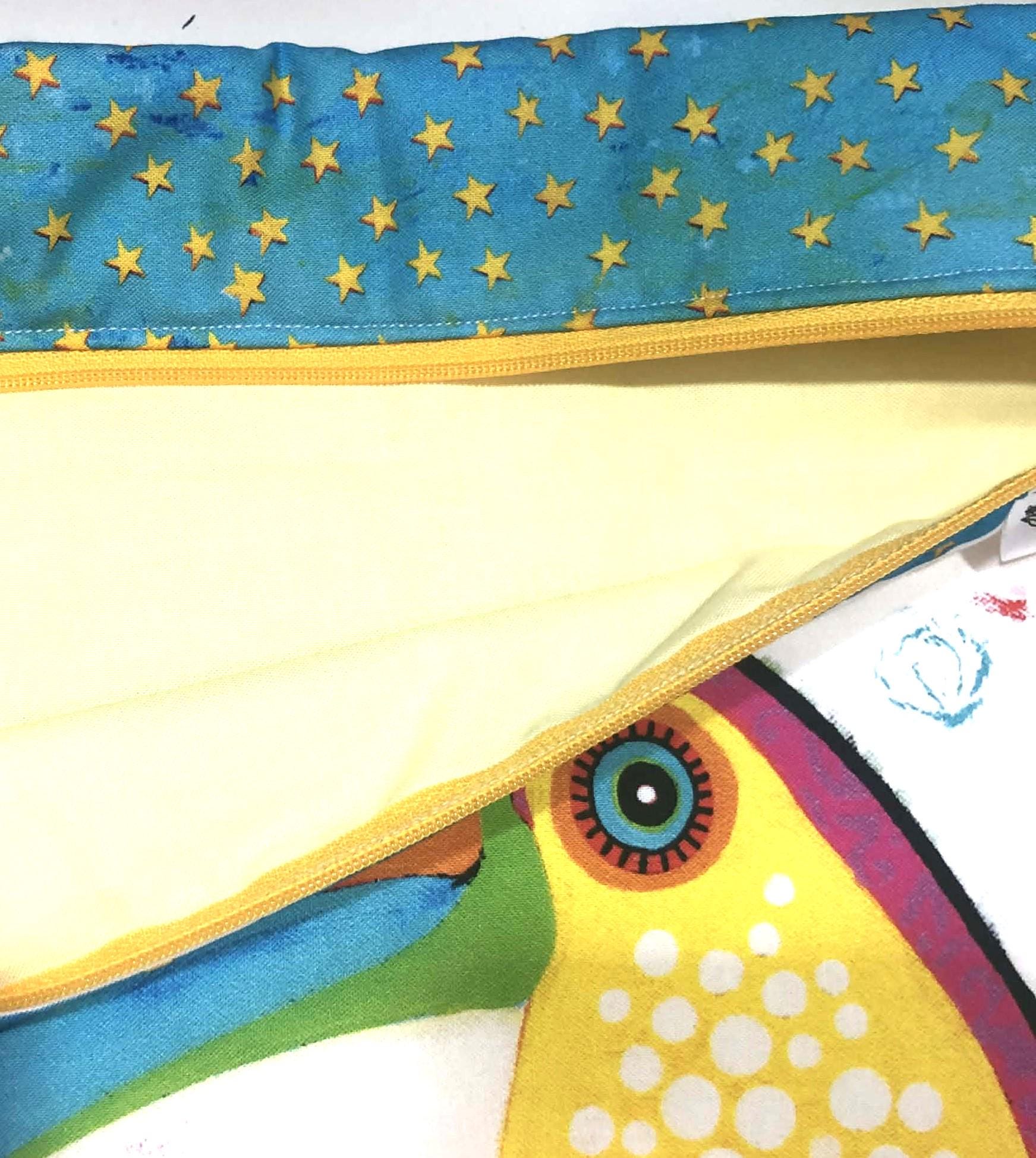 Toucan Large Project Bag for Cross Stitch and crafts