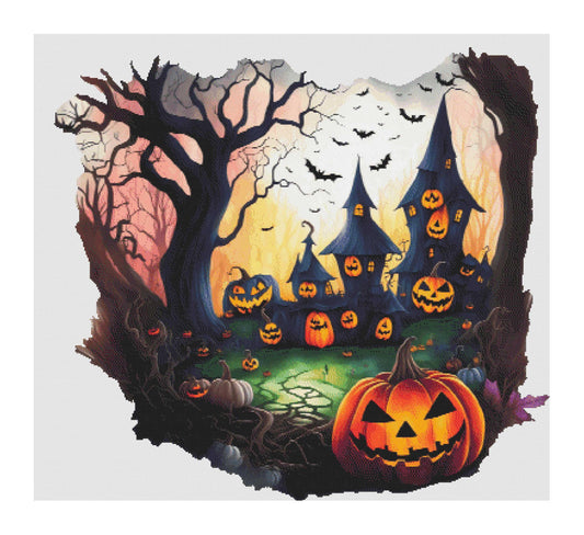 Pumpkin Hollow - PDF Cross Stitch Chart
