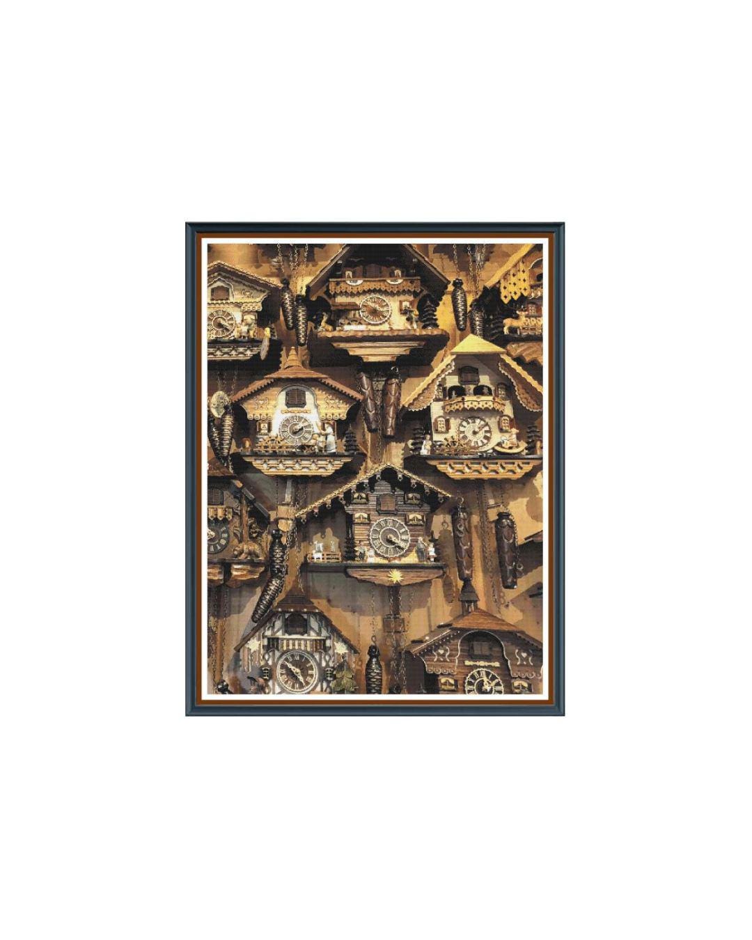 The Clock Shop - PDF - Full Coverage PDF Cross Stitch Chart - Pattern Keeper Compatible*