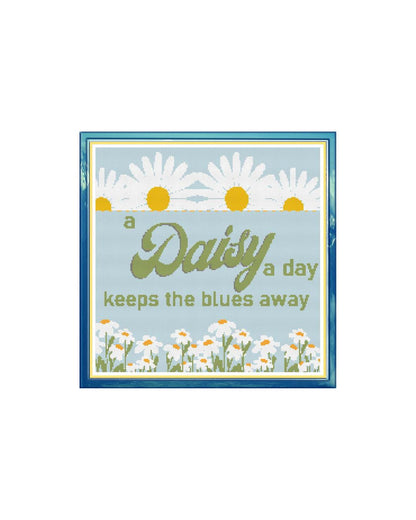 Daisy A Day PDF Cross Stitch Chart
