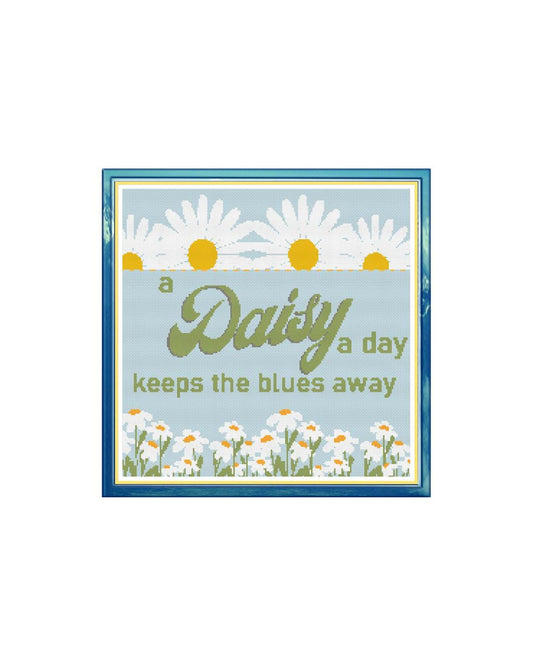 Daisy A Day PDF Cross Stitch Chart