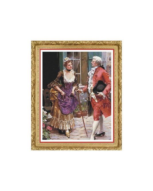 Atours - PDF - A French inspired Full Coverage PDF Cross Stitch Chart - Pattern Keeper Compatible*