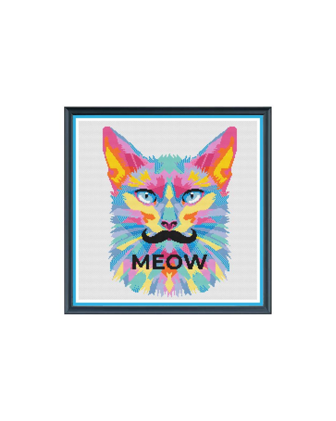 MEOW PDF Cross Stitch Chart Pattern Keeper Compatible*