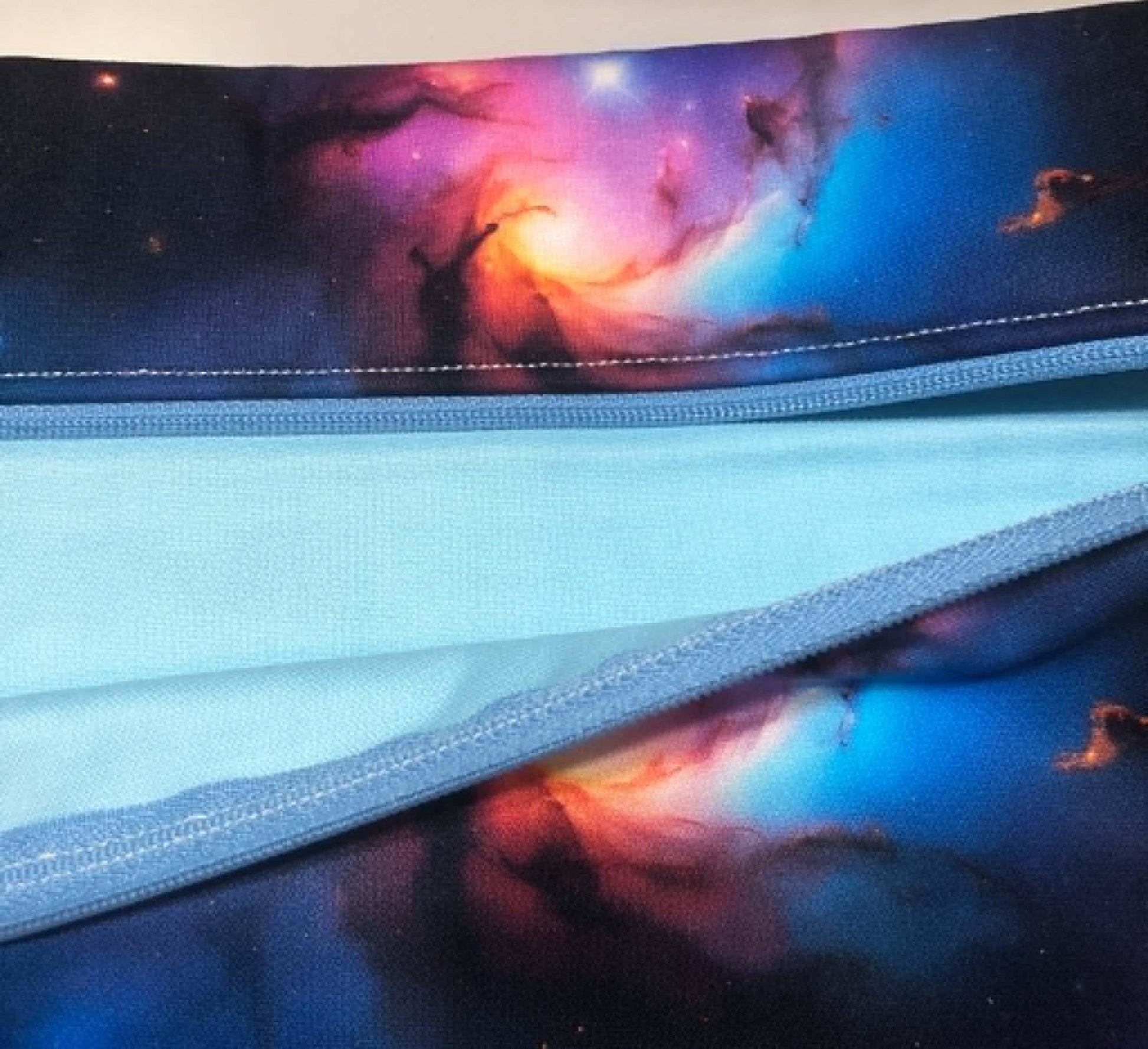 Space Project Bag for Cross Stitch : Handmade Cotton Craft Organizer