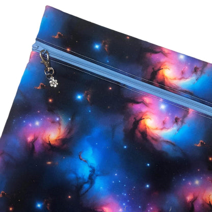 Space Project Bag for Cross Stitch : Handmade Cotton Craft Organizer