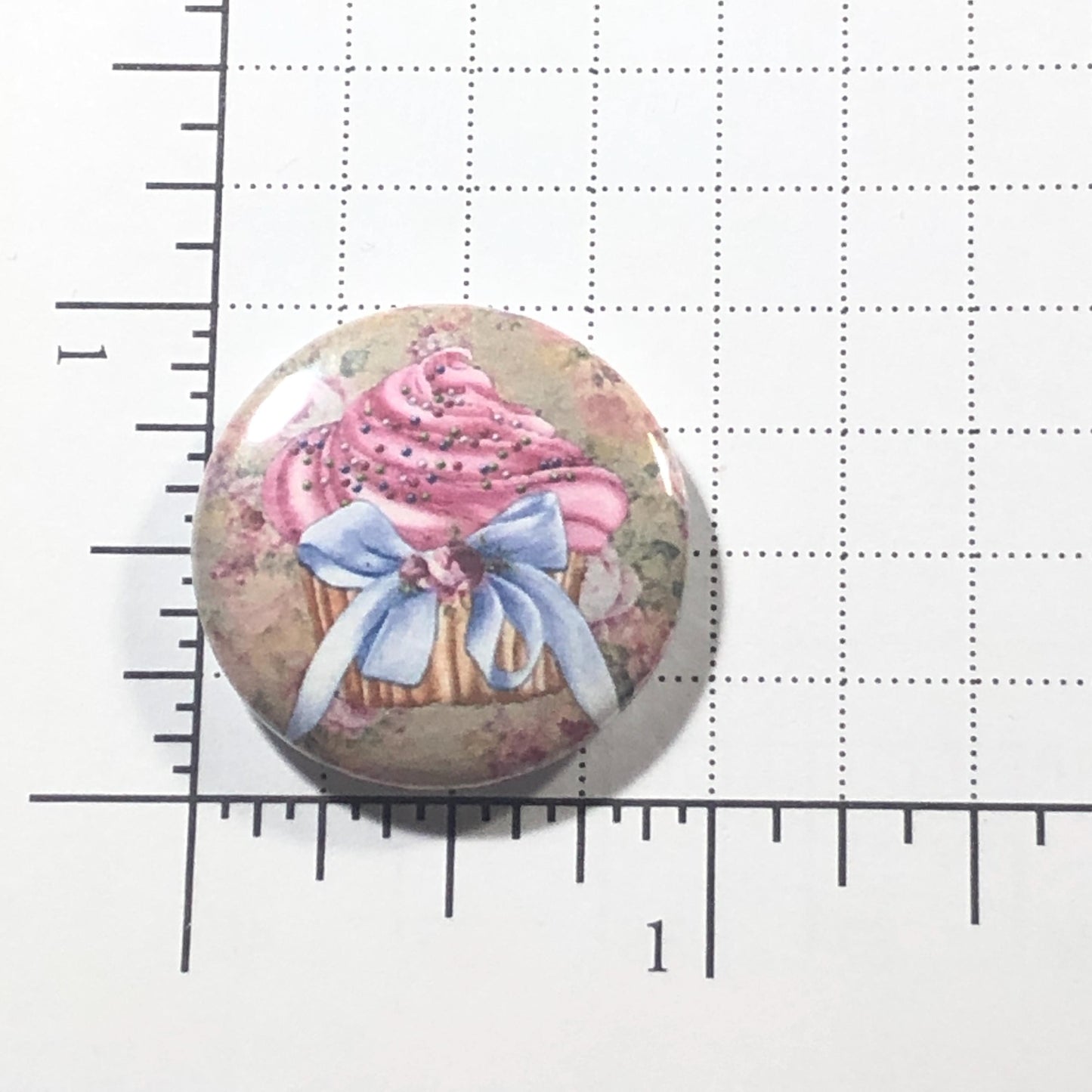 Pink Cupcake Needle Minder/Thread Holder/ Parking Aid