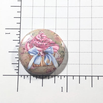 Pink Cupcake Needle Minder/Thread Holder/ Parking Aid