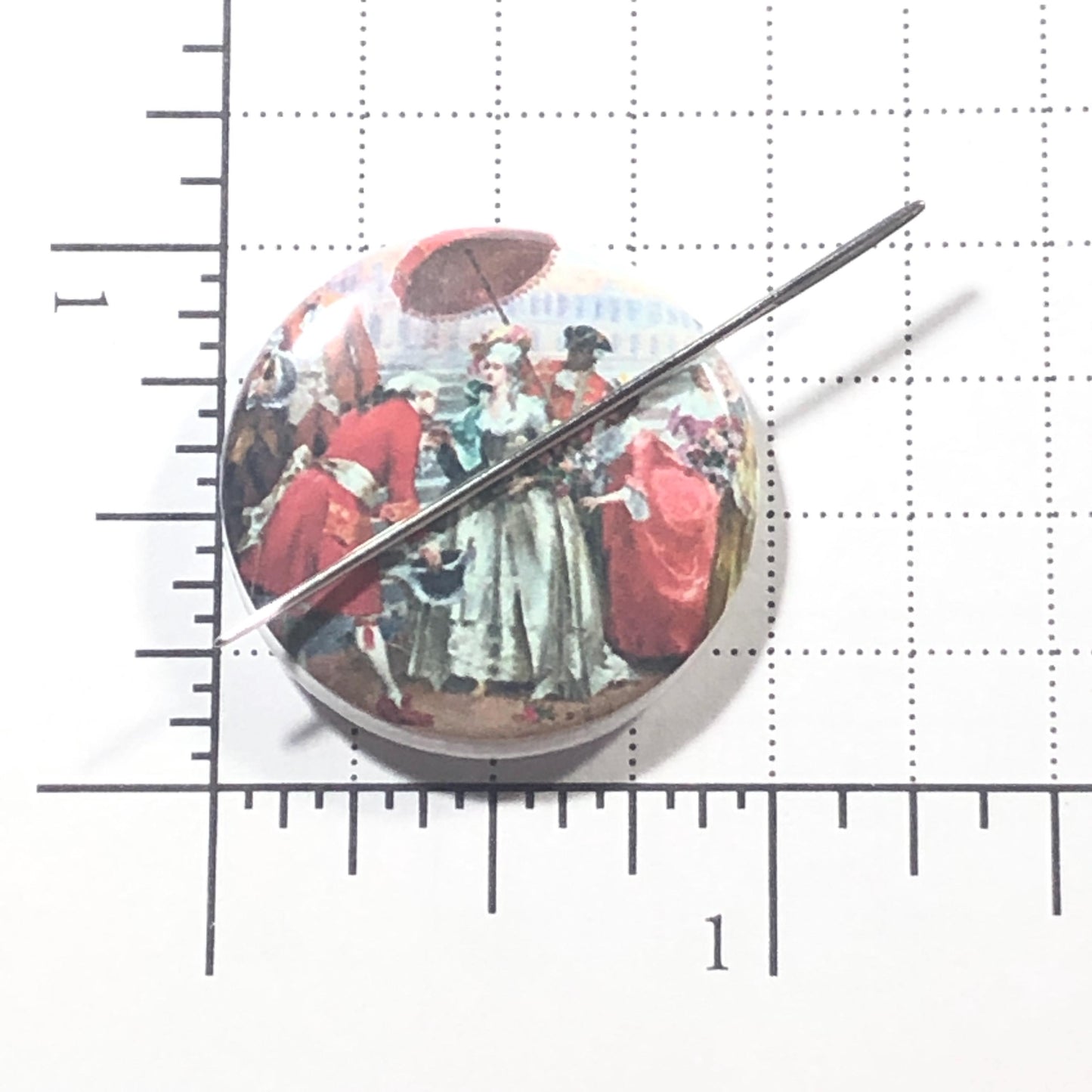 Vintage French Needle Minder/Thread Holder/ Parking Aid