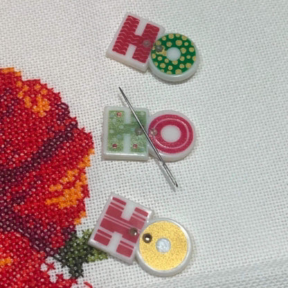 Christmas Set of 3 Needle Minder/Thread Holder/ Parking Aid