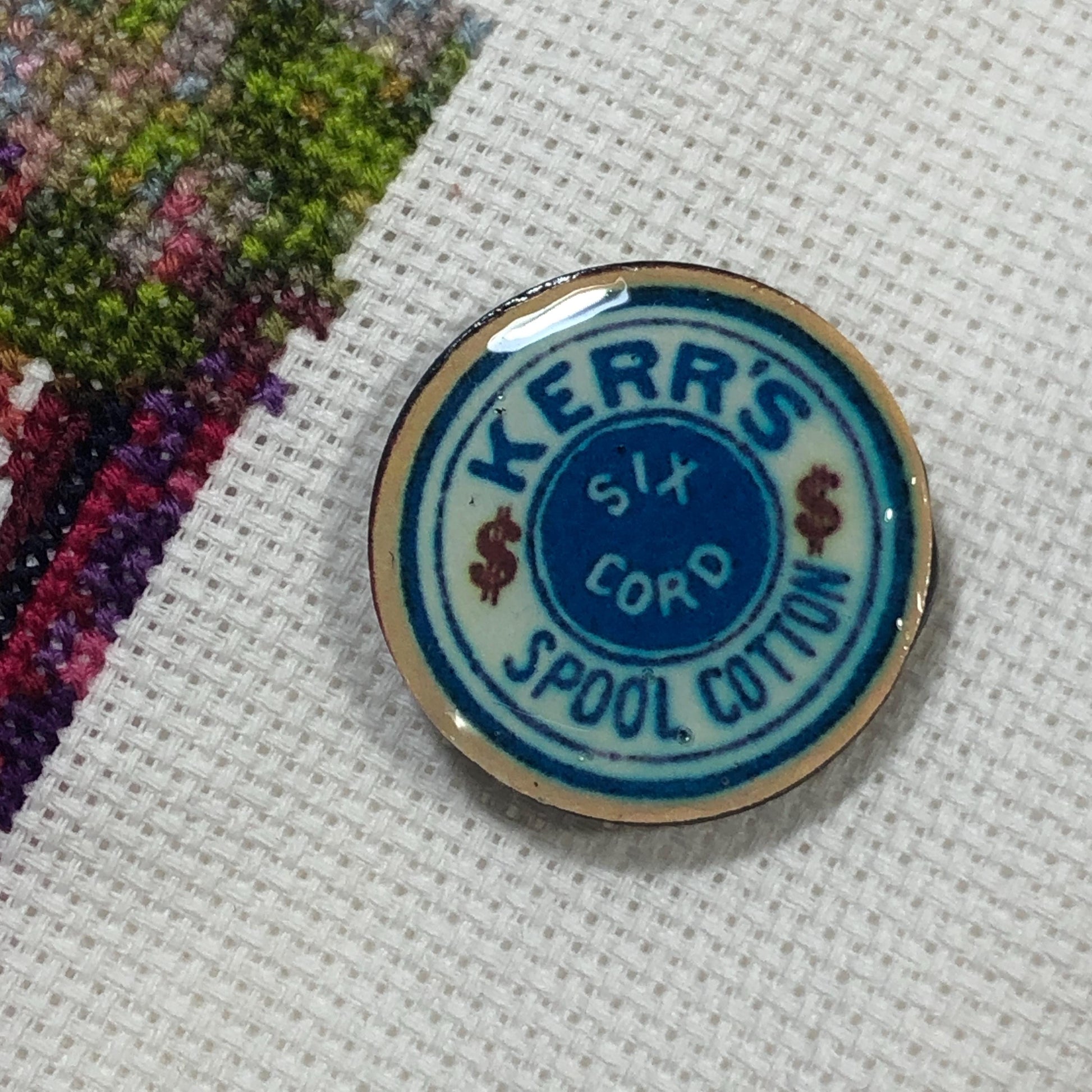 Sewing Spool Themed Wooden Needle Minder/Thread Holder/ Parking Aid