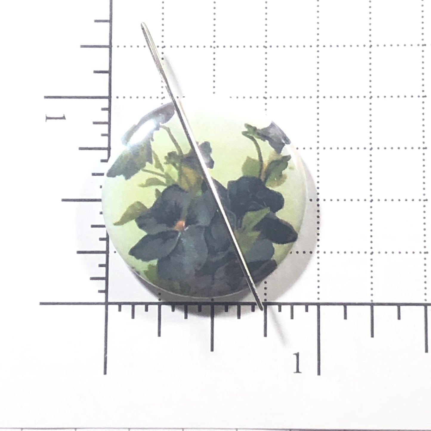 Vintage Flowers Needle Minder/Thread Holder/ Parking Aid