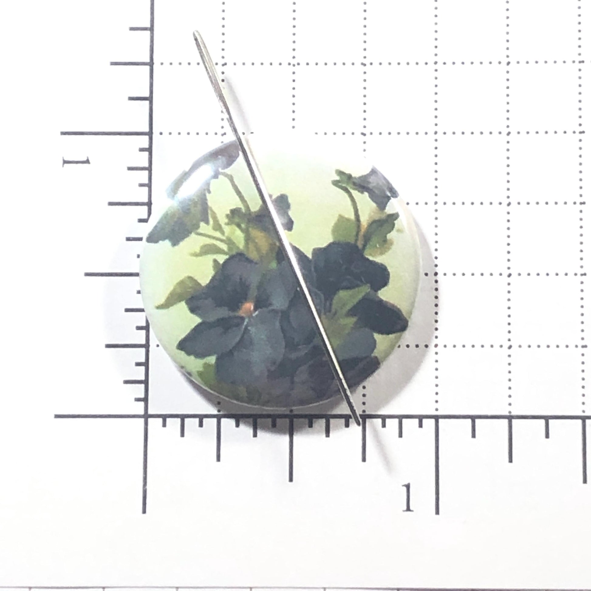 Vintage Flowers Needle Minder/Thread Holder/ Parking Aid
