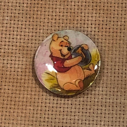 Winnie The Pooh Wooden Needle Minder/Thread Holder/ Parking Aid