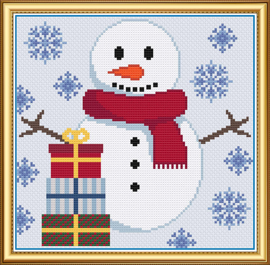 Snowman Gifts PDF Cross Stitch Chart