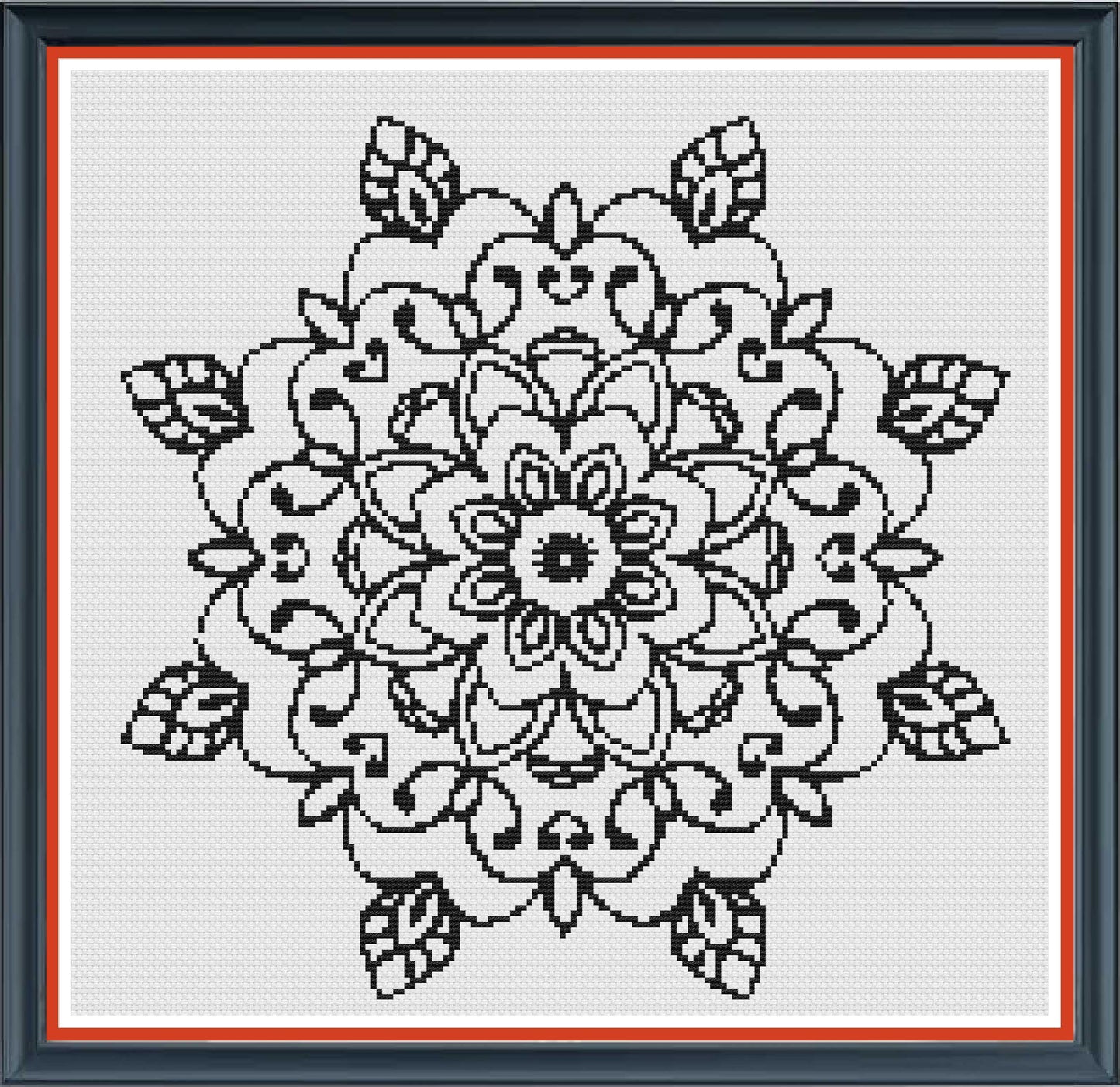 Mandala PDF Cross Stitch Chart
