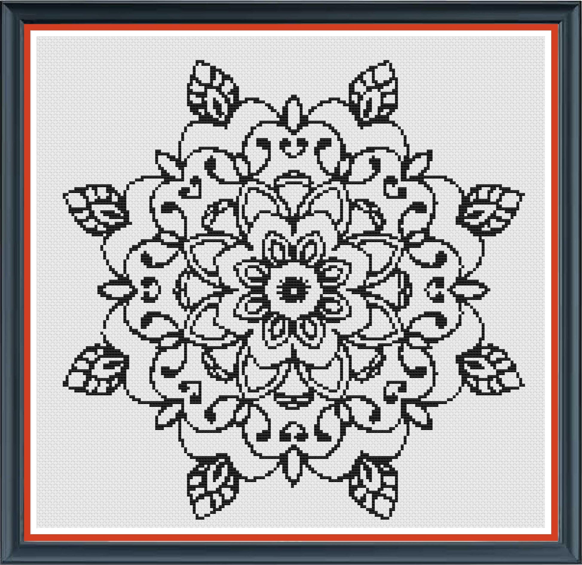 Mandala PDF Cross Stitch Chart