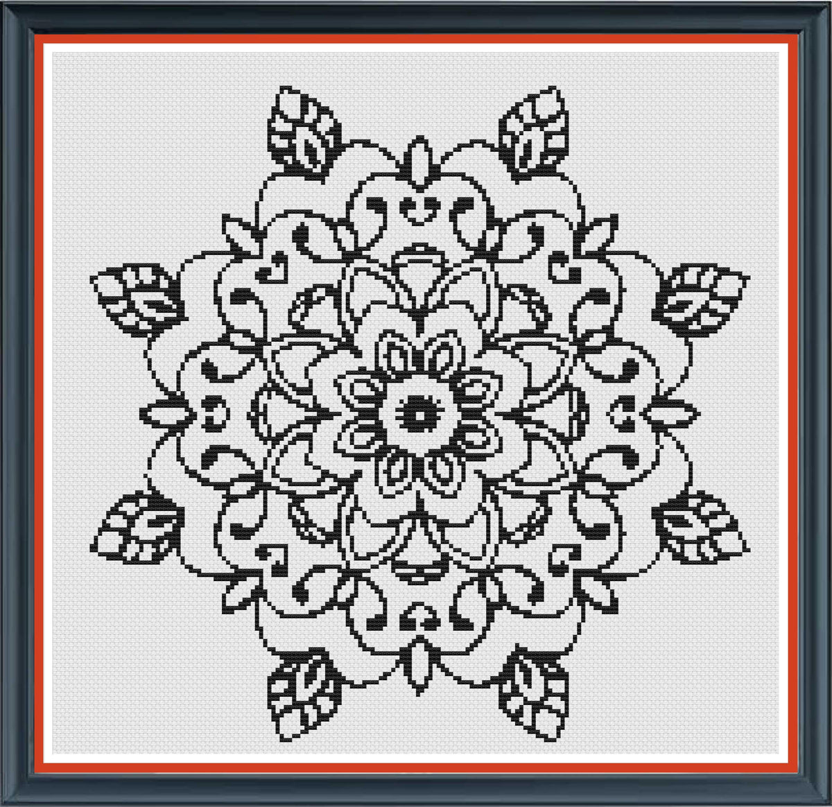 Mandala PDF Cross Stitch Chart