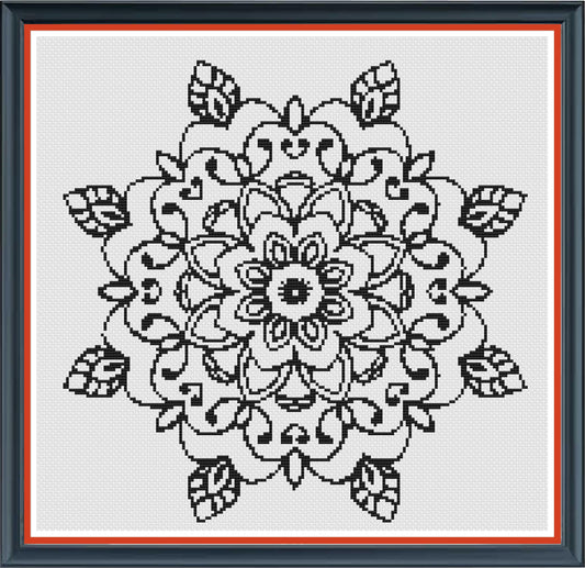Mandala PDF Cross Stitch Chart