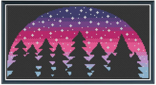 Night Sky PDF Cross Stitch Chart