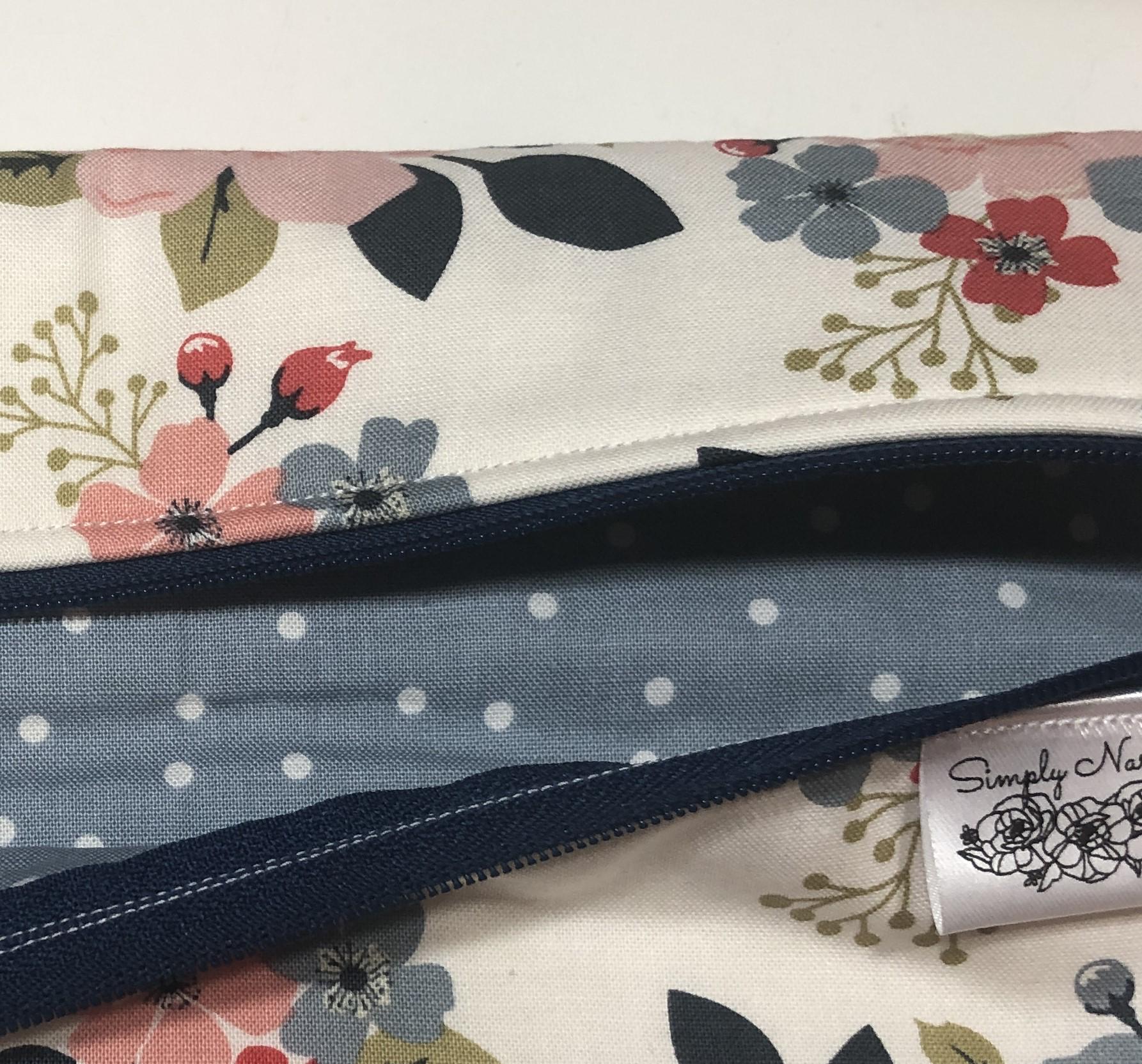 Floral Project Bag for Cross Stitch, Embroidery and other crafts