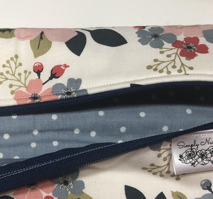 Floral Project Bag for Cross Stitch, Embroidery and other crafts