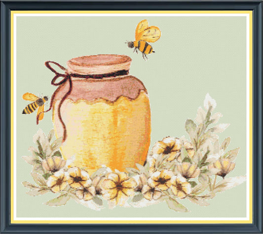 Honey Pot PDF Cross Stitch Chart