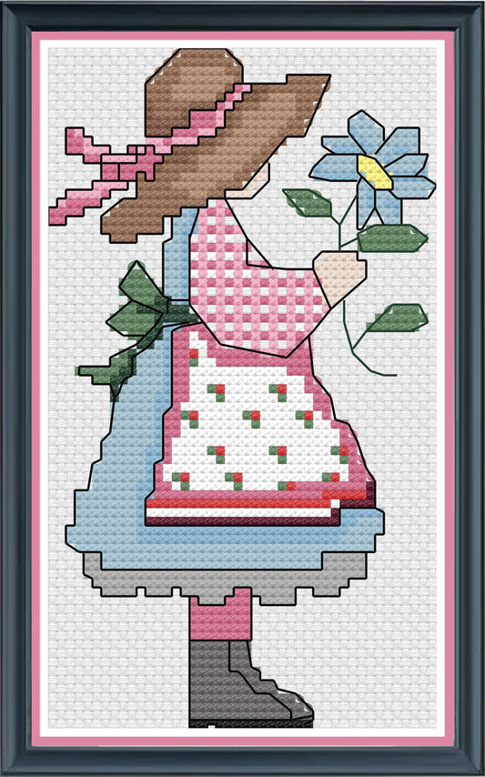 Prairie Girl PDF Cross Stitch Chart