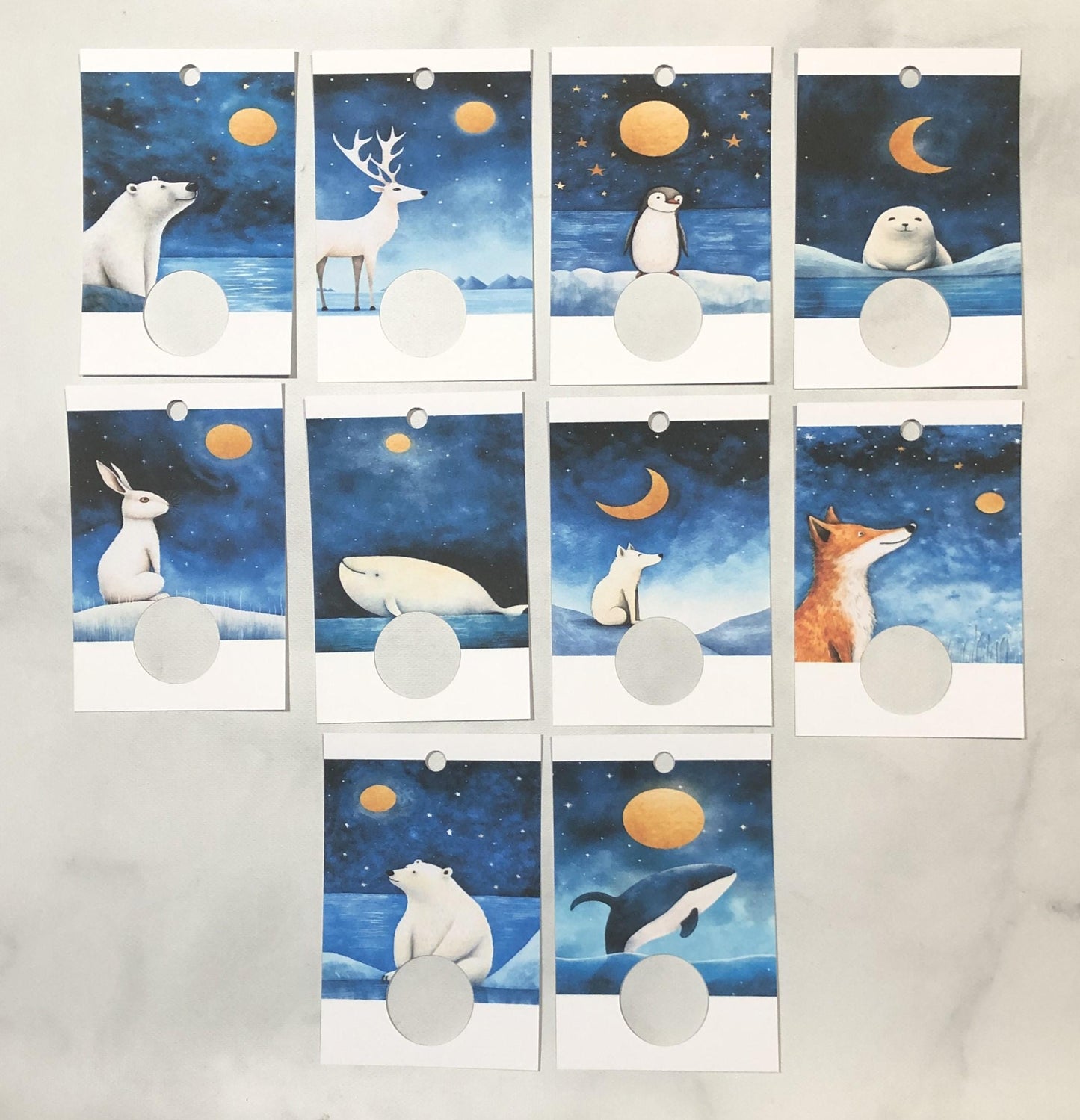 Assorted Arctic Animals Floss Drops - Pack of 24