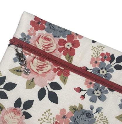 Floral Project Bag for Cross Stitch, Embroidery and other crafts