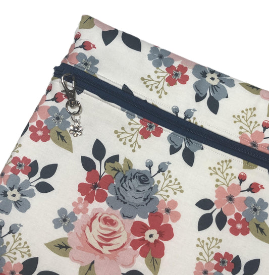 Floral Project Bag for Cross Stitch, Embroidery and other crafts