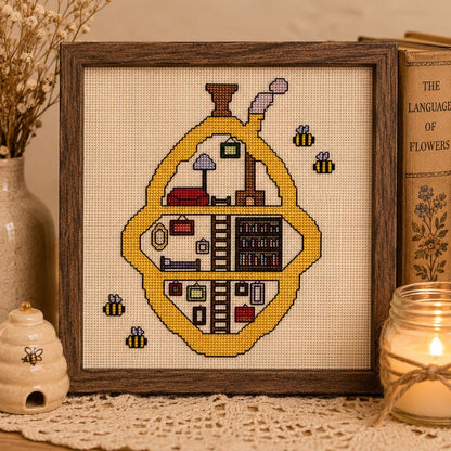 The Bee House PDF Cross Stitch Chart