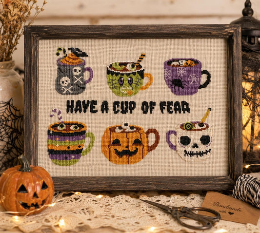 Have A Cup of Fear PDF Cross Stitch Chart