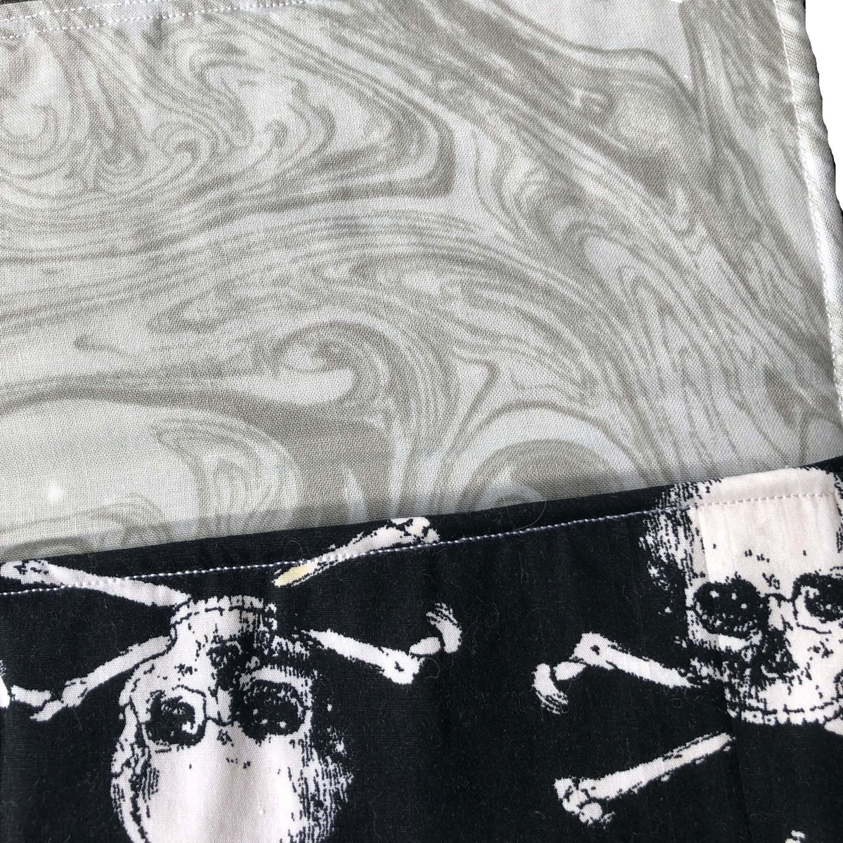 Skull Project Bag for Cross Stitch and other crafts