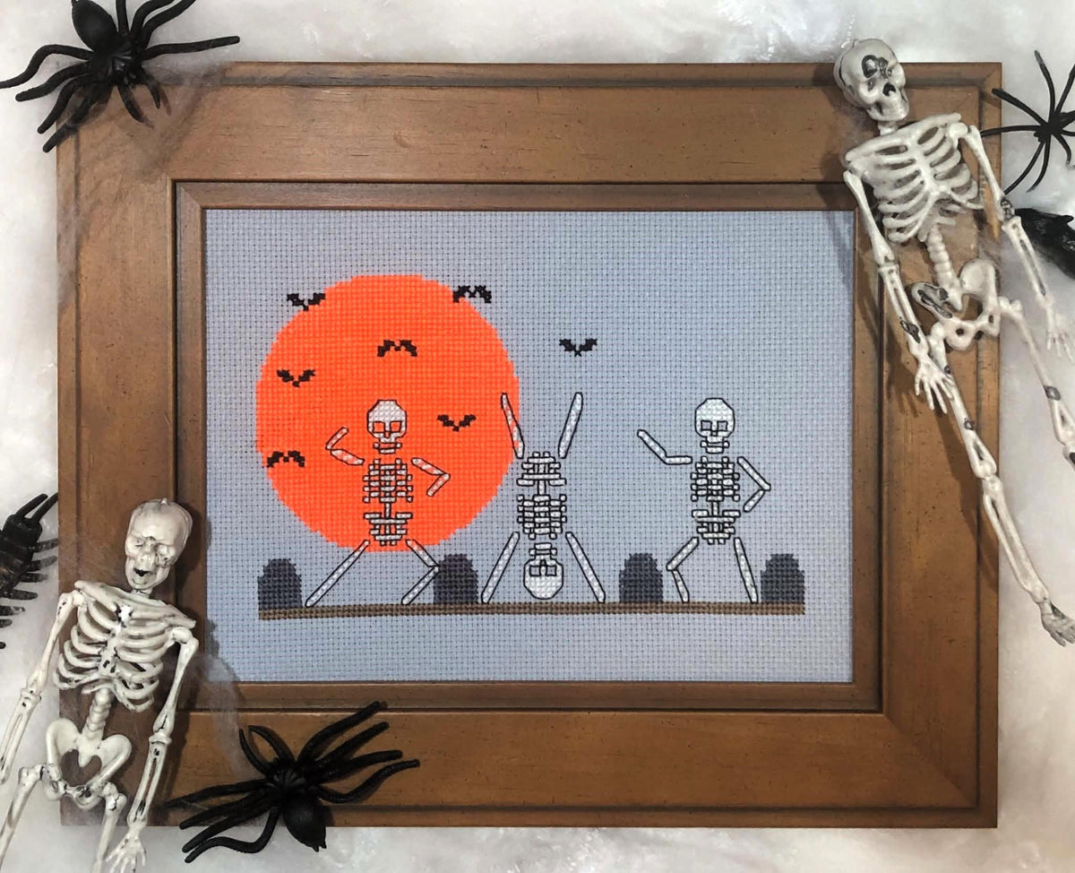 Graveyard Boogie Cross Stitch Pattern – Instant Download