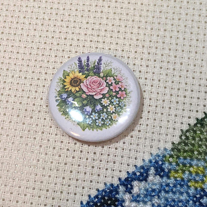 Spring Floral Bouquet Needle Minder/Thread Holder/ Parking Aid