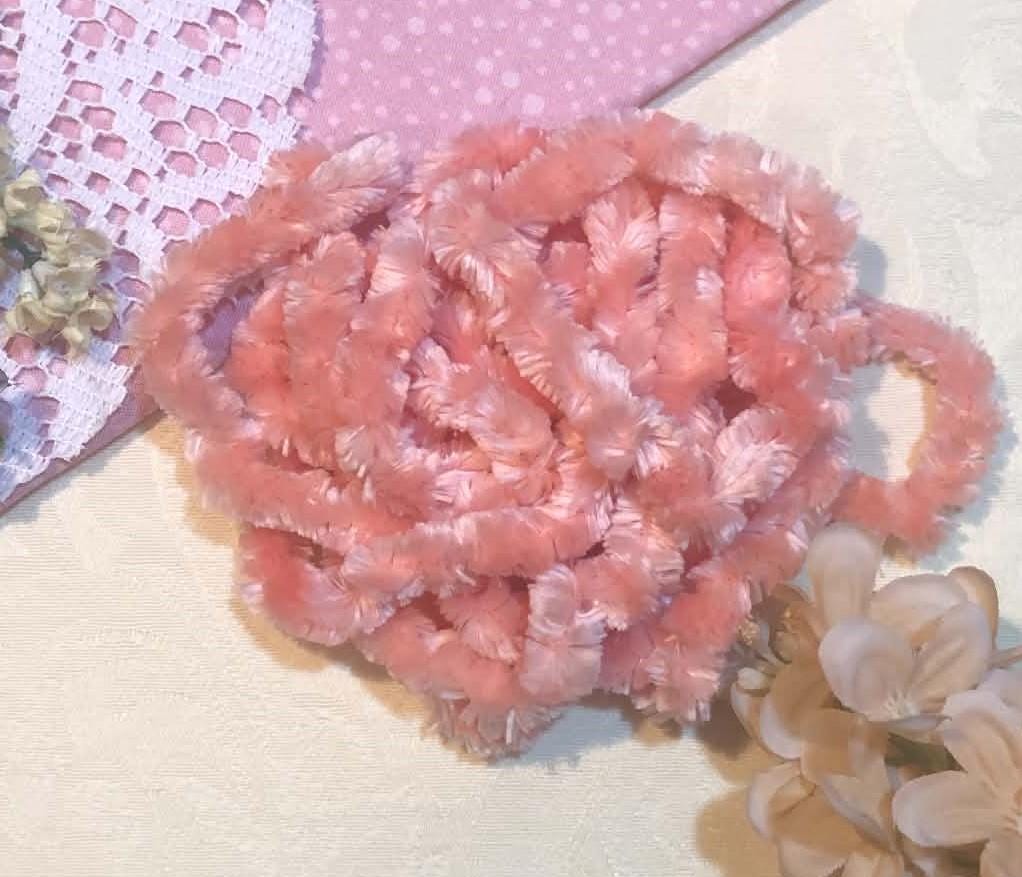 Hand dyed Chenille Trim - Watermelon