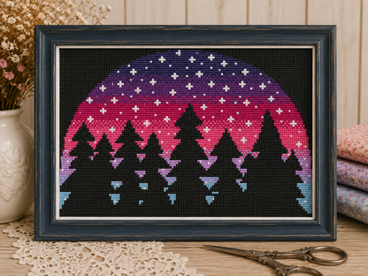 Night Sky PDF Cross Stitch Chart