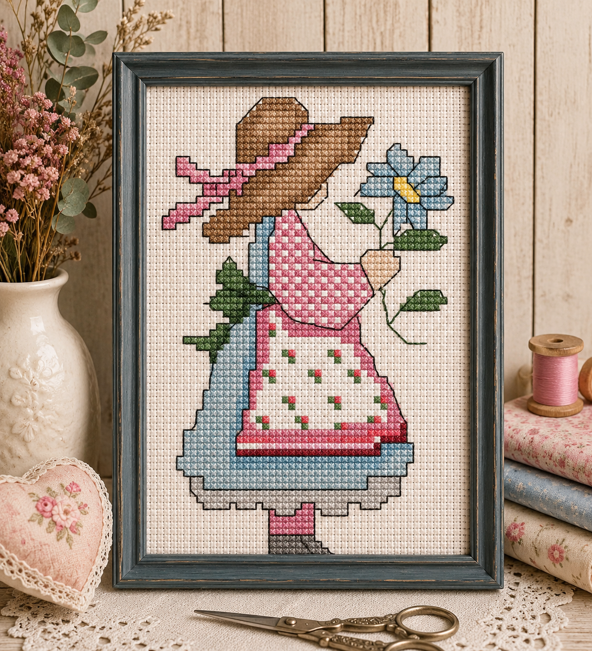 Prairie Girl PDF Cross Stitch Chart