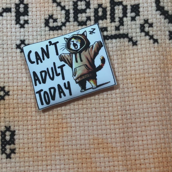 Funny cat magnetic needle minder