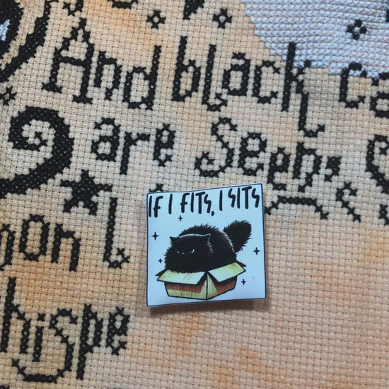 Funny cat magnetic needle minder