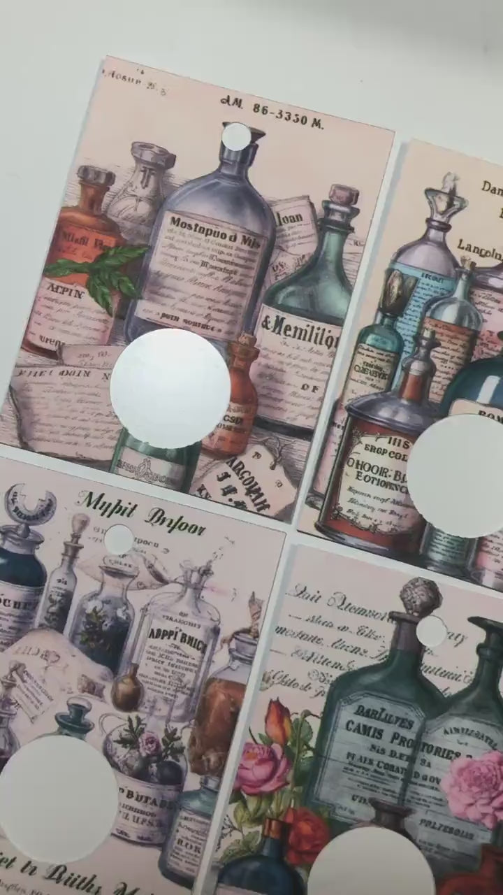 Vintage Apothecary Themed Floss  Drops - Pack of 24