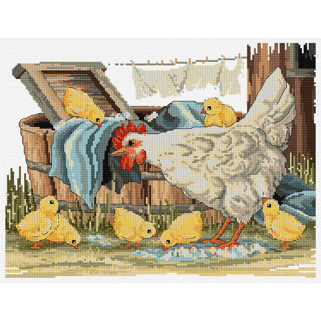 Wash-Tub Chicks by Country Threads