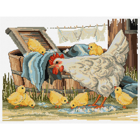 Wash-Tub Chicks by Country Threads